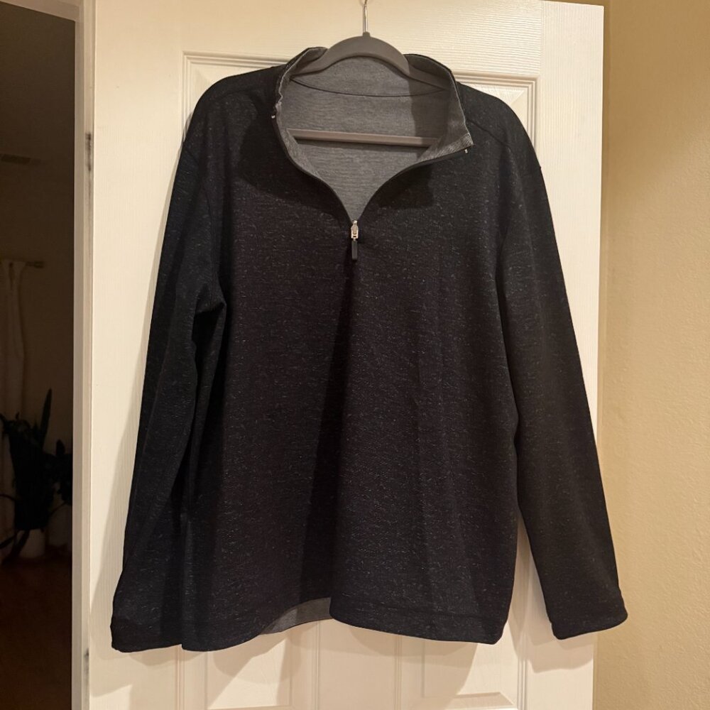 Johnston & Murphy Reversible Solid Quarter-Zip - image 2